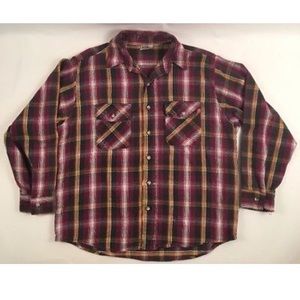 Vintage Five Brother Plaid Heavy Flannel Shirt